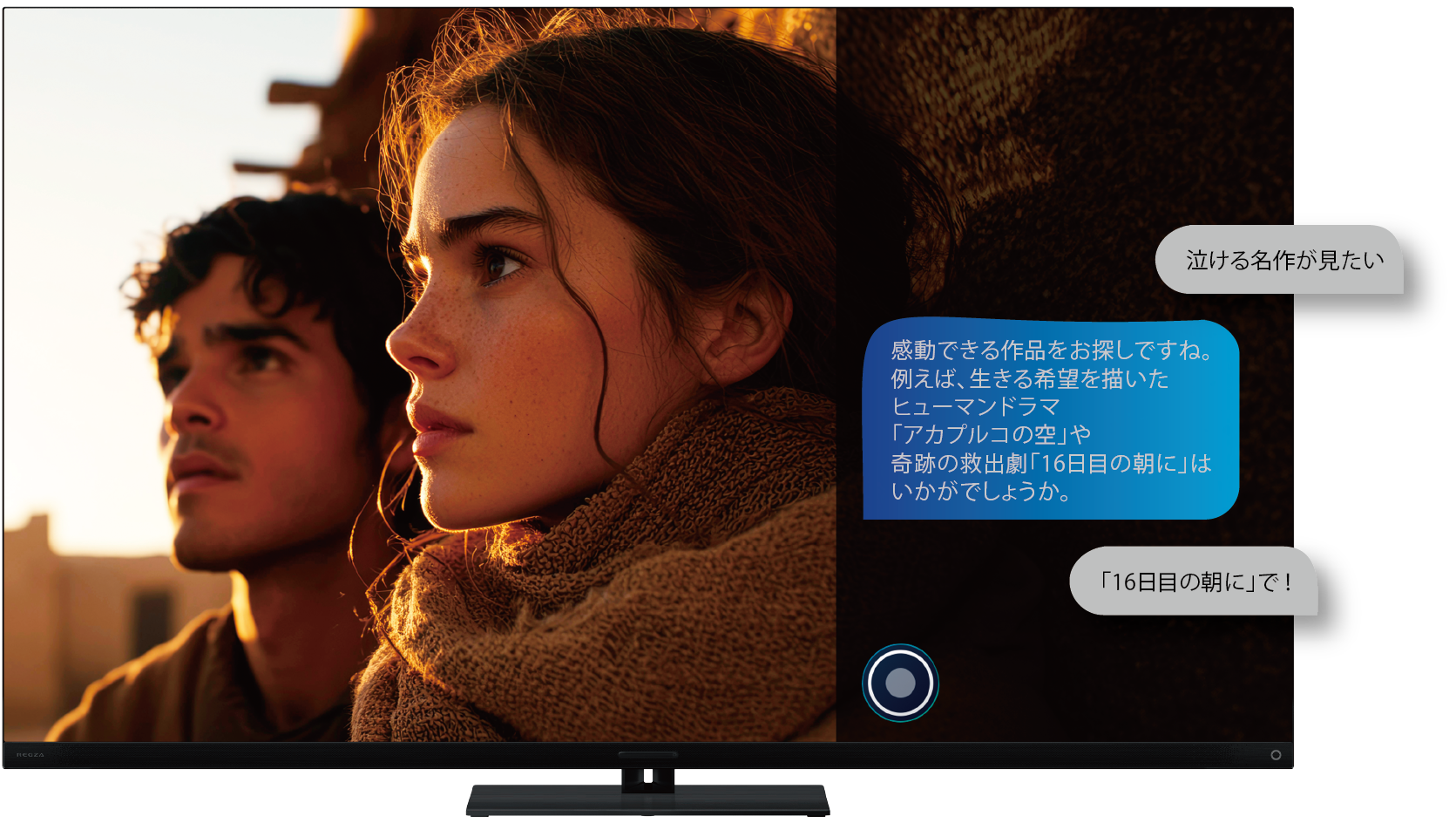 レグページ⚠️他の方の購入‪✕‬ レグザ生成AIボイスナビゲーターが対話形式に対応しました｜REGZA<レグザ>