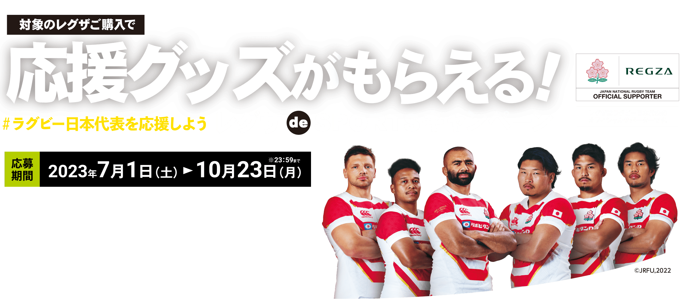 ラグビー日本代表を応援しよう！ レグザ de SPORTSキャンペーン