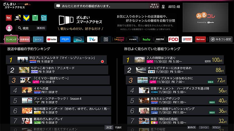 ランキング 画面
