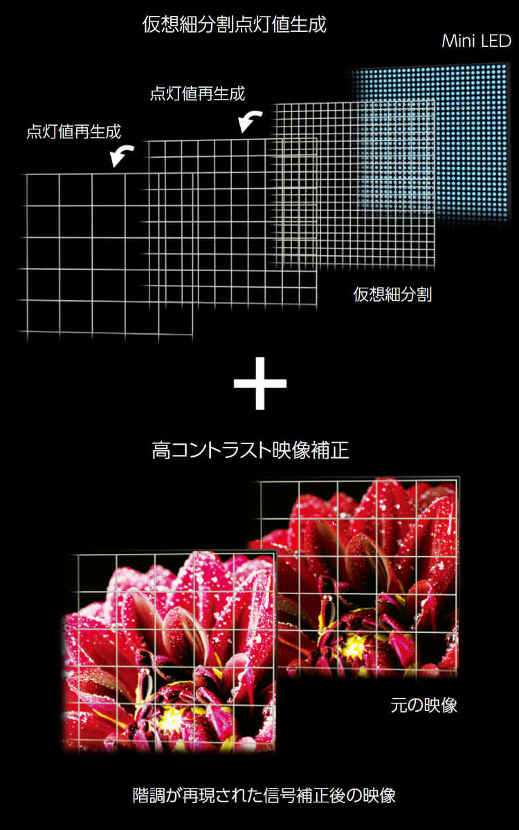 Mini LEDエリアコントロール_レグザ