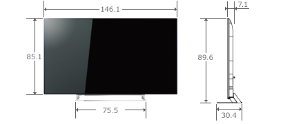 サイズ テレビ 65 型 最適なテレビサイズとは！～6畳から25畳、各サイズを決定！～