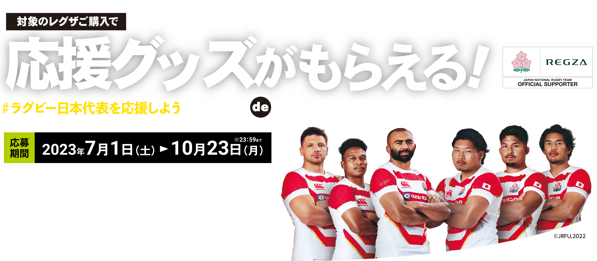 ラグビー日本代表を応援しよう! レグザ de SPORTSキャンペーン